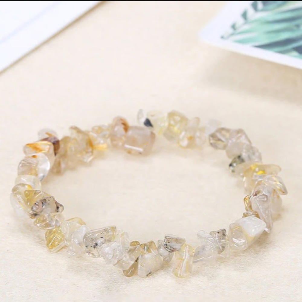 NEW Womens Light Spots Crystal Natural Stone Bracelet